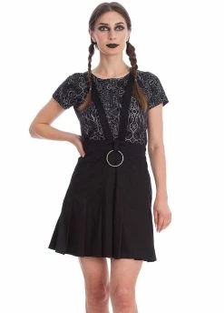 Banned Apparel Dark Dreams Pleated Skirt