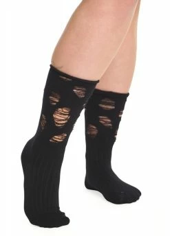 Banned Apparel Dystopian Distressed Socks