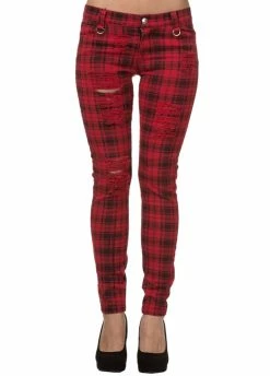 Banned Apparel Red Move On Up Trousers