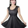 Kreepsville 666 Death Repeat Embossed Marilyn Dress