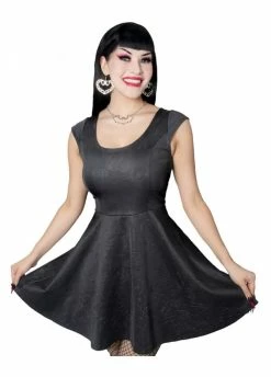Kreepsville 666 Death Repeat Embossed Marilyn Dress