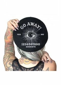 Kreepsville 666 Go Away Ouija Beret Hat