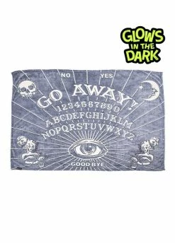 Kreepsville 666 Go Away Ouija Glow In The Dark Throw Blanket