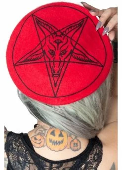 Kreepsville 666 Goat Head Beret Hat