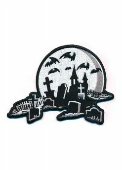 Kreepsville 666 Nighttime Cemetery Iron On Patch