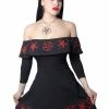 Kreepsville 666 Satanic Circle Ruffle Dress