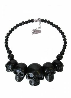 Kreepsville 666 Skull Collection Black Necklace