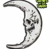 Kreepsville 666 Skull Crescent Moon Glow Enamel Pin