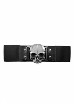 Kreepsville 666 Skull Elastic Waist Belt