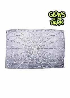 Kreepsville 666 Spiderweb Glow In The Dark Throw Blanket