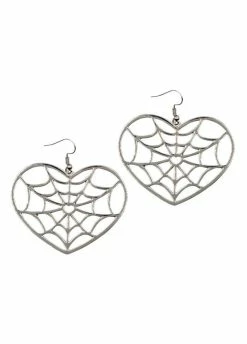 Kreepsville 666 Web Heart Earrings