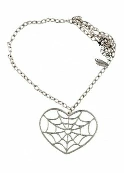 Kreepsville 666 Web Heart Necklace