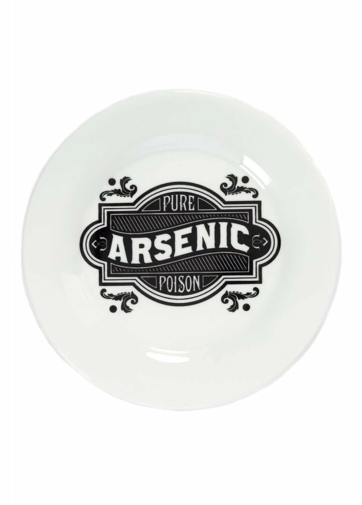 Sourpuss Clothing Arsenic Dessert Plate 1 Sourpuss Clothing Arsenic Dessert Plate