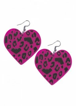 Sourpuss Clothing Batty Leopard Earrings