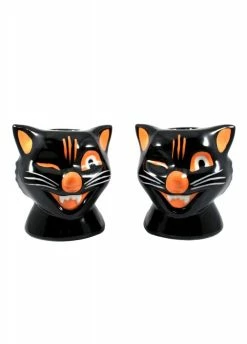 Sourpuss Clothing Black Cat Candle Holders
