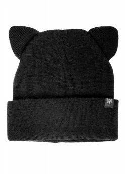 Sourpuss Clothing Cat Ears Knit Beanie Hat