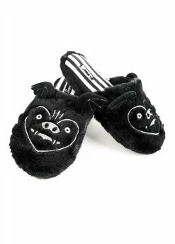 Sourpuss Clothing Furry Bat Slippers