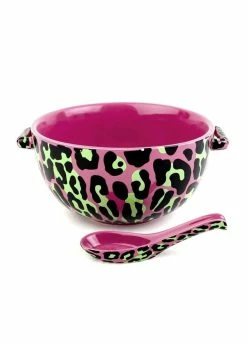 Sourpuss Clothing Pink Leopard Ramen Bowl