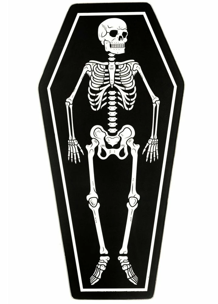 Sourpuss Clothing Skeleton Coffin Kitchen Board 1 Sourpuss Clothing Skeleton Coffin Kitchen Board