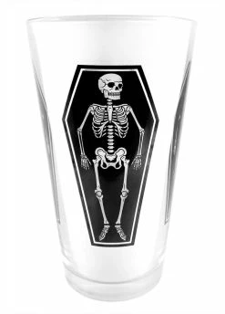 Sourpuss Clothing Skeleton Pint Glass