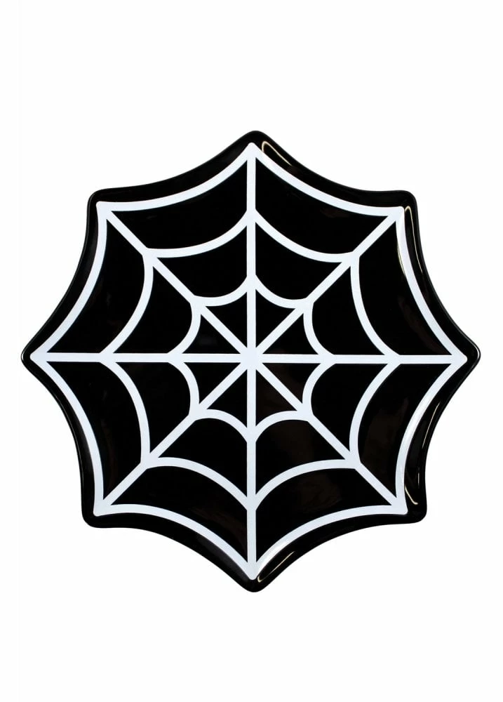 Sourpuss Clothing Spiderweb Dessert Plate 1 Sourpuss Clothing Spiderweb Dessert Plate