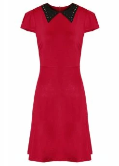 Sourpuss Clothing Stud Collar Dress